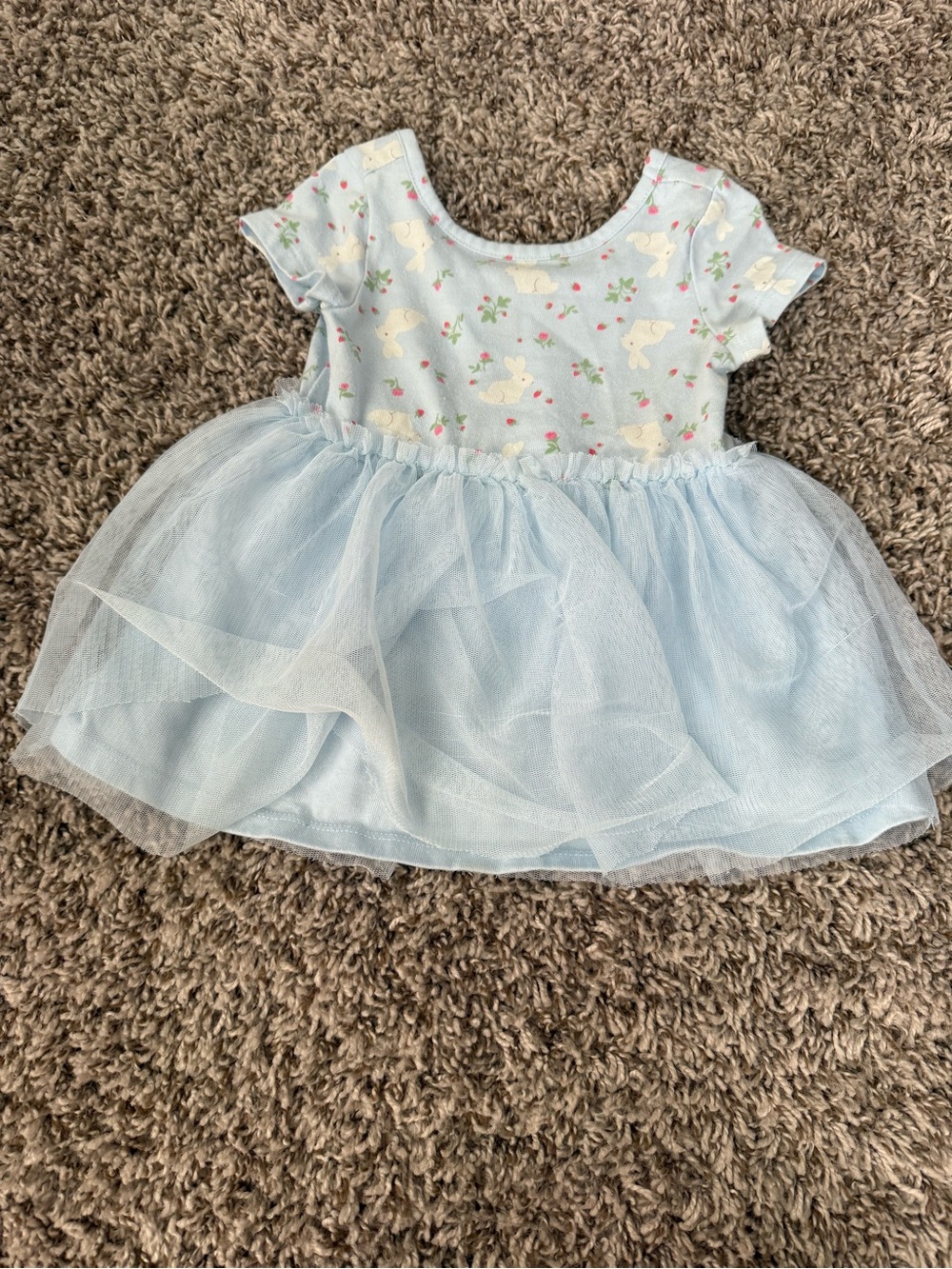 Cat & Jack Light Blue Baby Bunny Dress